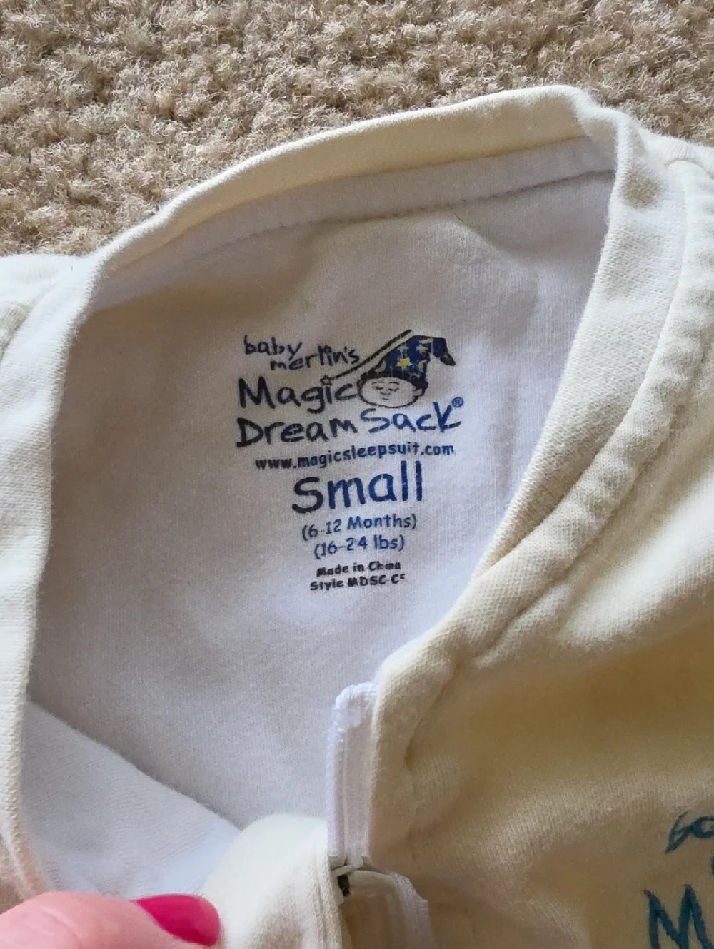 Baby Merlin's Magic DreamSack Yellow Small 6-12 Months